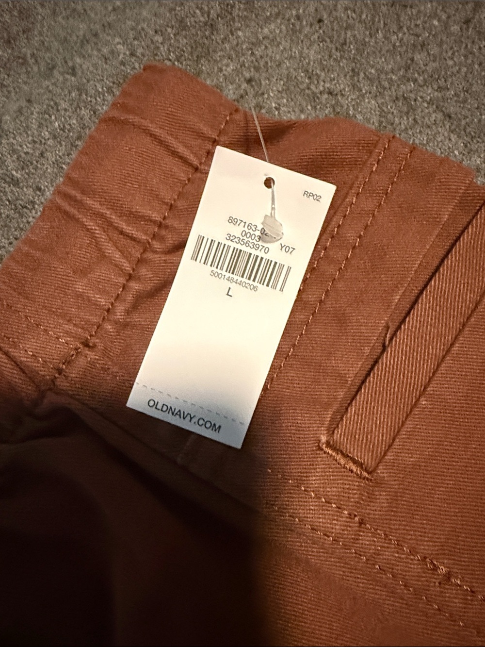 Old Navy high waisted pull on utility shorts, NWT, L - Picture 4 of 5